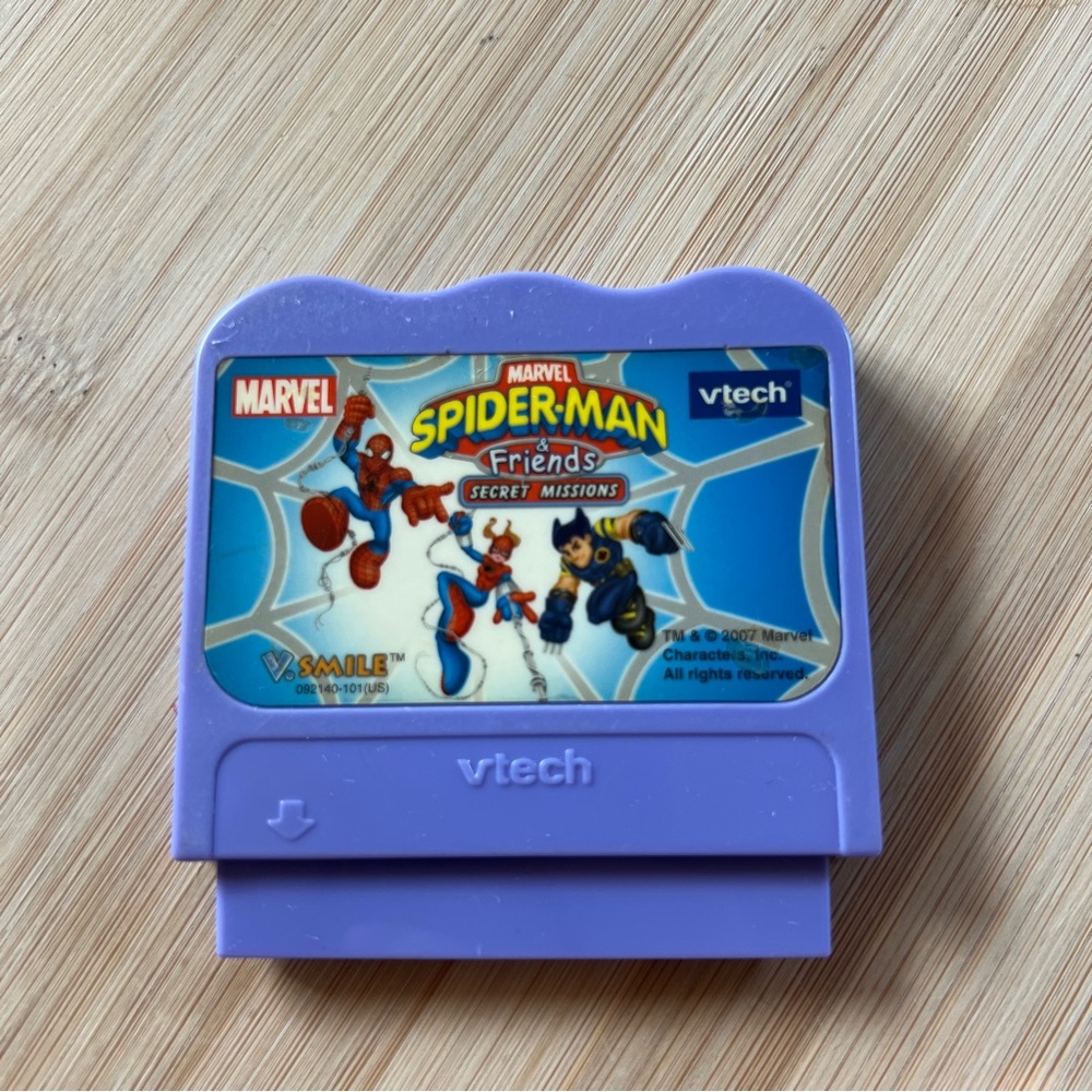 VTech VSmile Marvel Spider-man & Friends Secret Missions game cartridge